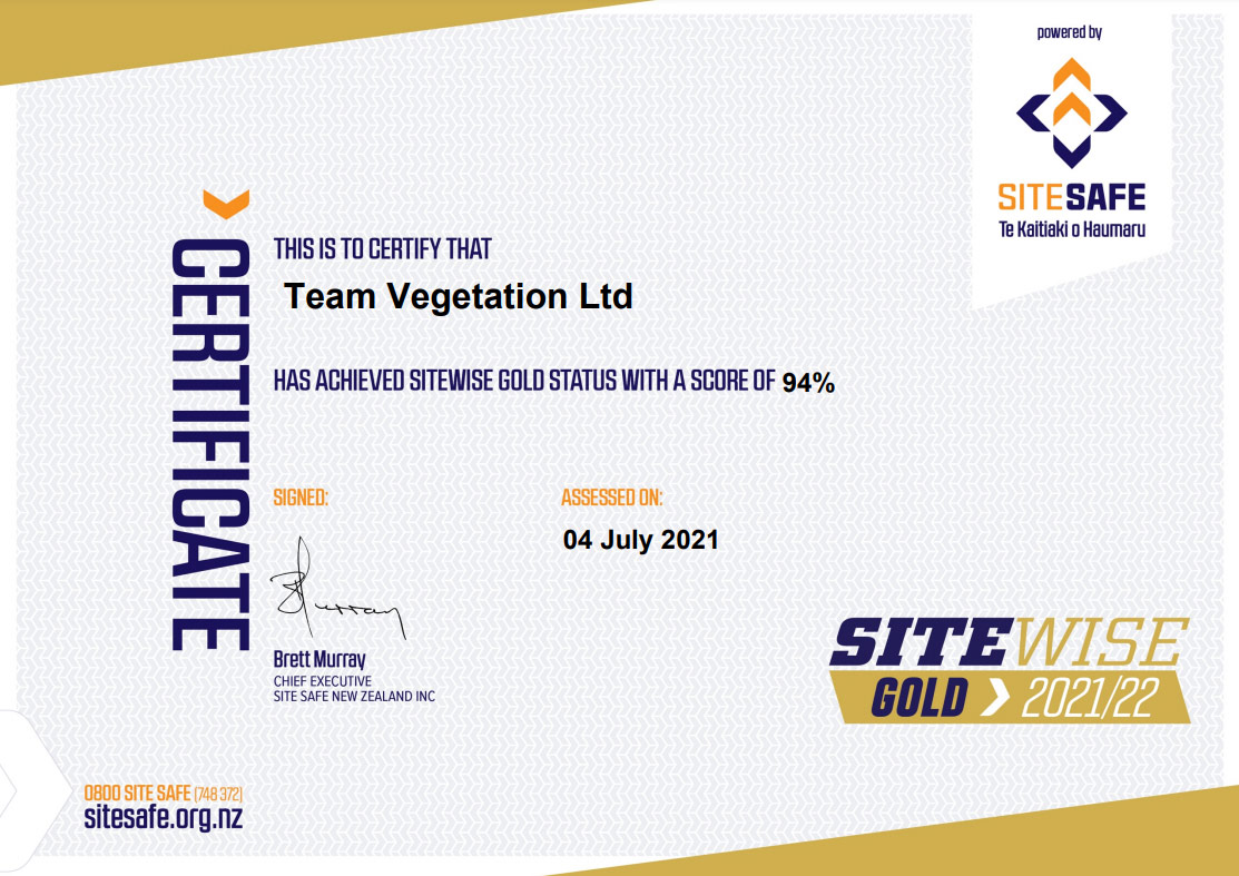 Team-Vegetation-Sitewise-Gold-Certificate